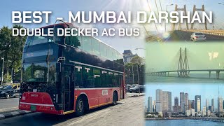 BEST  Bandra Worli Sealink Tour  Mumbai Darshan Bus Complete Details  Hop On Hop Off Bus [upl. by Ilohcin]