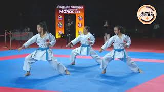 karate female team kata [upl. by Lundgren]