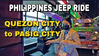 Philippines Jeep Ride From Quezon City to Pasig City 4K HD [upl. by Desdamonna556]