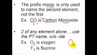 Naming Covalent Molecular Compounds amp Molecules [upl. by Enelyt841]