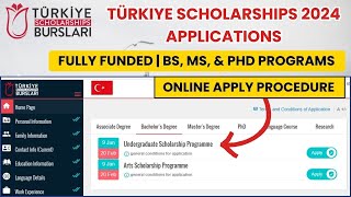 Online Application For Turkey Burslari Scholarship 2024  How To Apply Online For Turkey Burslari [upl. by Irabaj]