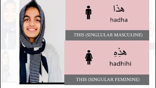 Demonstrative Pronouns Arabic Part 1 [upl. by Anitsyrk338]