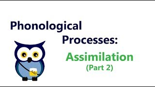 Phonological Processes Assimilation Part 2 [upl. by Semreh497]