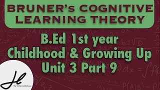 BRUNER’s COGNITIVE LEARNING THEORY  Childhood and Growing Up Unit 3 Part 9 [upl. by Ariadne]