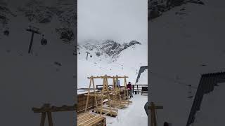 Shymbulak Kazakhstan 🇰🇿 🌨️❄️ kazakhstan mountains 2024 views nature [upl. by Luella]