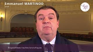 Bioprothèses trachéobronchiques par Emmanuel MARTINOD [upl. by Eade]