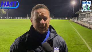 NCAFC TV  POSTMATCH REACTION Rathfriland 1 Newry City AFC 1 AET Newry win 41 on penalties [upl. by Ponzo]