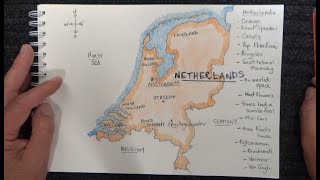 ASMR  Drawing a Map of The Netherlands  Australian Accent  Chewing Gum amp Quietly Whisper [upl. by Teena]