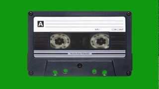 Cassette tape playing on green screen [upl. by Sundstrom]