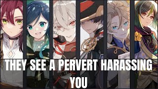 He sees a pervert harassing you  genshin impact x listener asmr [upl. by Lyrehs663]