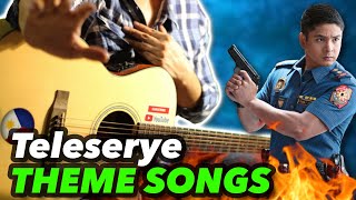 ABS CBN TELESERYE Theme Songs part 1 Instrumental guitar karaoke cover with lyrics [upl. by Ettezyl765]