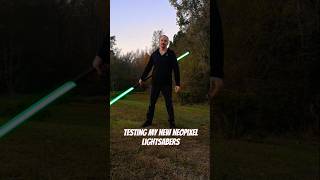 Testing my New Lightsabers neopixellightsaber figure8 flowstaff starwars lightsaber darthmaul [upl. by Eifos723]