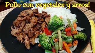 Pollo con vegetales y arroz [upl. by Carl776]