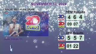 LIVE PCSO 500 PM DRAW  NOVEMBER 10 2024 LOTTO RESULTS [upl. by Nawk]