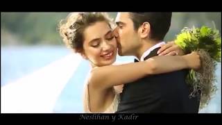 Entre Dos Amores♥Neslihan Atagul y Kadir Dogolu Video del Primer Aniversario de Bodas [upl. by Martelle]