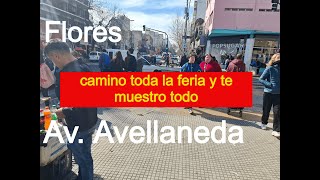 Av Avellaneda Flores  camino toda la feria y te muestro todo [upl. by Sonafets]