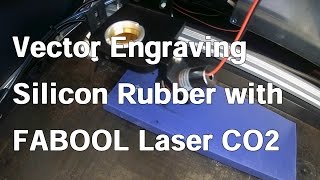 Vector Engraving Silicon Rubber with CO2 Laser Cutter and Engraver [upl. by Laundes]