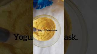 DIY Yogurt face mask for glowing amp bright skinTruly 💯 viralshortwhiteningspotlessglowingskin [upl. by Ayatahs129]