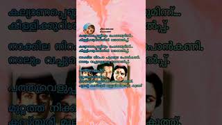 പത്തുവെളുപ്പിന്venkalam song lyrics chitra evergreenhits malayalam murali shortsviral [upl. by Markos]