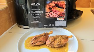 2 GAMMON SHANKS In Honey Mustard Sauce Tesco Food Review [upl. by Swen]