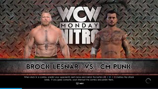 WWE 2K22 Brock Lesnar Vs Cm Punk In Normal Match Gameplay On PS4 [upl. by Kirsti]