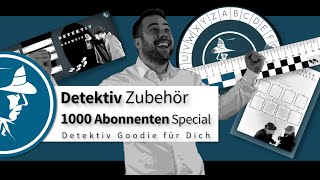 Detektiv Zubehör für Dich  1000 Abonnenten Special Detektei Taute® [upl. by Raymonds]