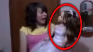 Top 5 Creepy Haunted Dolls CAUGHT MOVING ON CAMERA 2 [upl. by Suilmann]