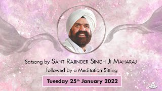 Satsang By Sant Rajinder Singh Ji Maharaj  Jan 25 2022 [upl. by Alonso657]