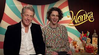 Wonka stars Timothée Chalamet amp Hugh Grant  AP extended interview [upl. by Evante398]