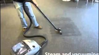 Steam Cleaning Carpet [upl. by Yedarb]