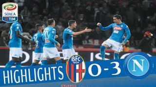 Bologna  Napoli  03  Highlights  Giornata 3  Serie A TIM 201718 [upl. by Aizatsana]