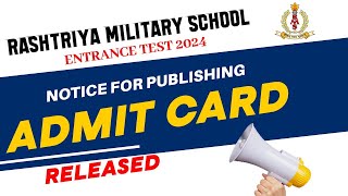 📢RMS Admit Card Date ReleasedRMS Admit Card 2024RMS Notice For PublishingRMS Dec 2024 ExamRMS [upl. by Troy394]