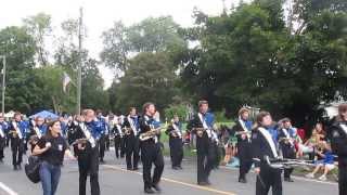 Newtown Connecticut Labor Day Parade  Clip 3  Simsbury Spinners  NHS Band  Mon Sept 02 2013 [upl. by Imnubulo]