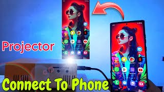 Projector Connect To Phone  Projector Ko Mobile Phone Se Kaise Connect Kare  Projector connect [upl. by Lletnahs]