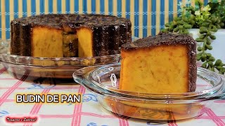 ECONÓMICO BUDIN DE PAN FÁCIL SIN HORNO SOLO 5 INGREDIENTES RIQUISIMO [upl. by Dixil]