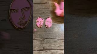 Let’s make this easy bead earrings with me clay clayart art handmade earrings jewelery [upl. by Daas]