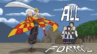 SAITAMA’s Parody Breathing  All Seven Forms OPM x Demon Slayer [upl. by Aicil226]