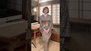 【着付け】幾何学模様の木綿のお着物とパッチワーク帯着物 着物生活 kimono ＃パッチワーク [upl. by Lias]