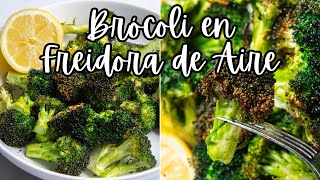 BRÓCOLI ASADO EN EL AIR FRYER  Cómo Hacer Brócoli En La Freidora de Aire [upl. by Leandro]