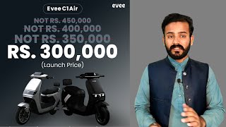 Evee C1 Air new electric scooter Launch in Pakistan [upl. by Enilrahc]