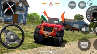 Dollar Song Modified Mahindra Red Thar😈  Indian Car Simulator 3d  Android Gameplay Part 6 [upl. by Aznecniv]