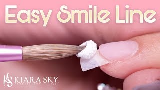 Perfect Acrylic French Tip 💅🏼 Nail How To Easy Smile Line 🙂 Nail Tutorial ✨ [upl. by Yeh]