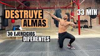 Entrenamiento Hiit Destruye Almas 33 Minutos Cardio Intenso En Casa [upl. by Shaefer]