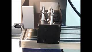 ATC procedure on CNC converted Wabeco F1410LF mill [upl. by Ludovika]