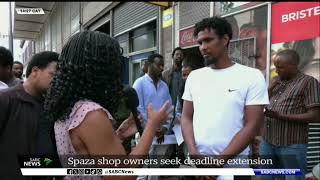 Spaza Shops  Gqeberha shop owners seek deadline extension Lerato Fekisi updates [upl. by Rodablas]