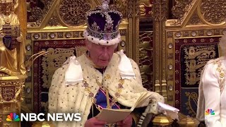 King Charles opens UK parliament after landslide election [upl. by Elbag]