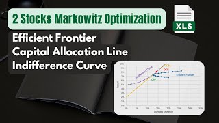 Efficient Frontier CAL amp Indifference Curve  Excel Markowitz Optimization [upl. by Battista]