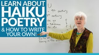 Learn to write poetry THE HAIKU [upl. by Vanderhoek]