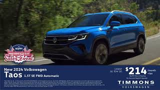 Timmons Volkswagen Special Offers  February 2024  Presidents Day Sales Event [upl. by Assirok]