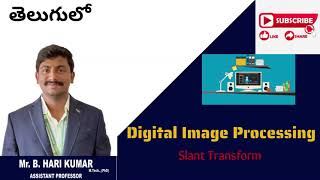 Slant transform with example in Digital image processing imageprocessing digitalimageprocessing [upl. by Enahc]